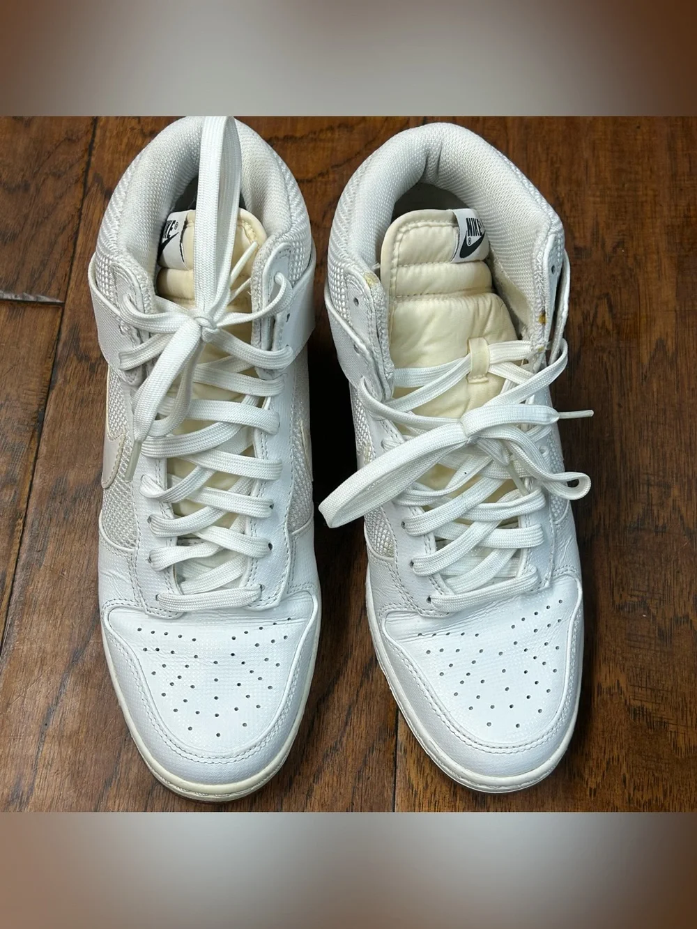 Nike Dunk Sky High 'White Gum' hidden wedge sneakers